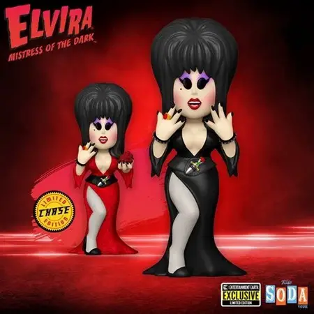Product image Shop for The Entertainment Earth Exclusive, Elvira Mistress of the Night Funko Vinyl Soda at Entertainment Earth
