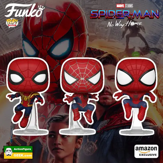 Spider-Man Leaping 3-pack Funko Pop! Amazon Exclusive