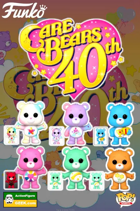 Pinterest product image Care Bears 40th Anniversary Funko Pops (2022)