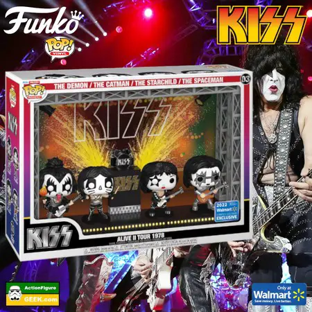 Product image Funko Pop Concert Moment: KISS In Concert Funko Pop Deluxe Vinyl Figures – Walmart Exclusive