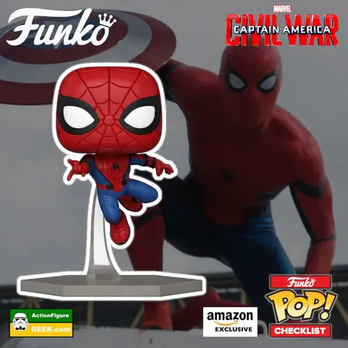 1151 Civil War Spider-Man Funko Pop! Amazon Exclusive and Special Edition