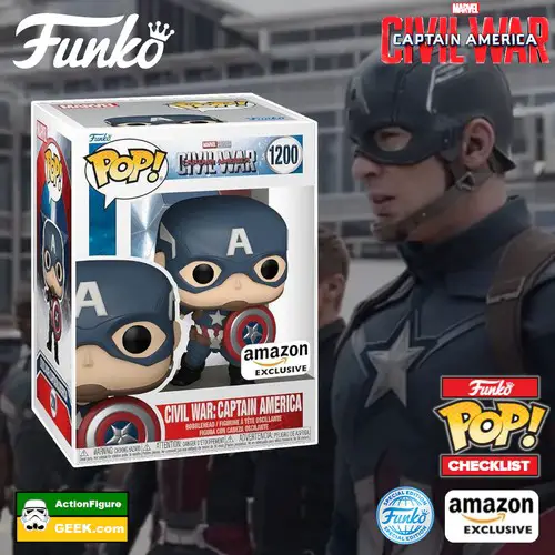 1200 Captain America - Civil War Funko Pop! Amazon Exclusive and Funko Special Edition