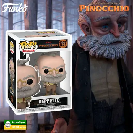 Funko Pop 1297 Geppetto Funko Pop! Vinyl Figure Guillermo del Toro's Pinocchio Funko Pops