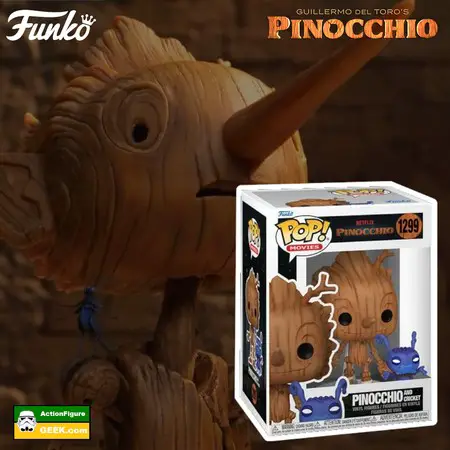 Product image 1299 Pinocchio and Cricket Funko Pop! Vinyl Figure - Guillermo del Toro's Pinocchio Funko Pops