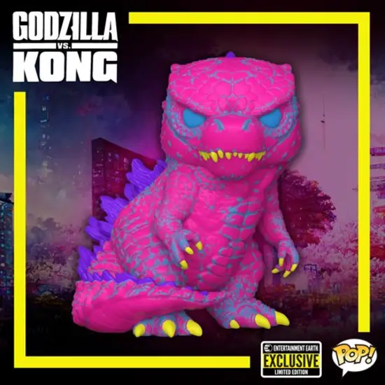 Godzilla Black Light Funko Pop - Godzilla vs Kong
