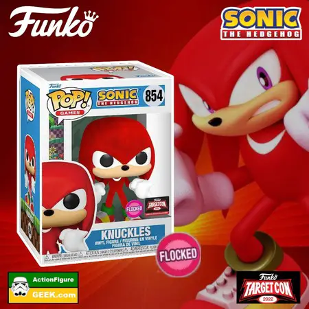Product image 854 Knuckles Flocked Target Con and Special Edition - Sonic the Hedgehog Funko Pop