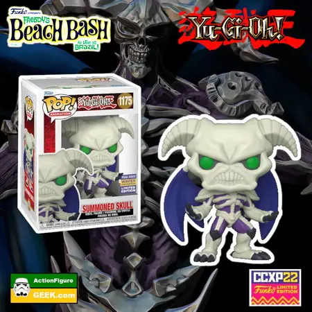 Product image Yu-Gi-Oh Summoned Skull Funko Pop! That is a Comic Con Experience CCXP, 2022 Winter Convention, and Target Exclusive