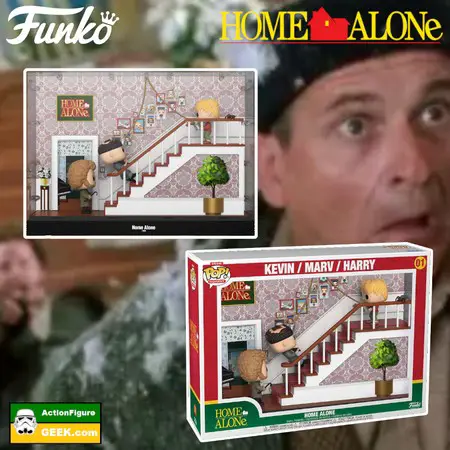 Funko Movie Moment Home Alone Movie Moment - Harry, Marv, and Kevin on the Stairs