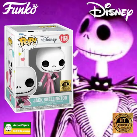 Product image 1168 Disney: Jack Skellington in Pink Outfit Funko Pop! Hot Topic Expo 2022 Exclusive Pop