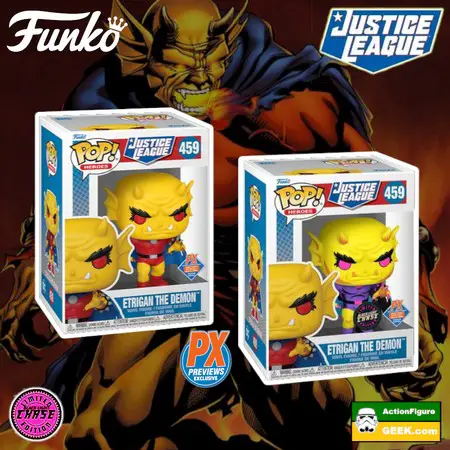 Product image Shop for the Justice League - Etrigan The Demon with Blacklight Chase Funko Pop! PX Previews Exclusive