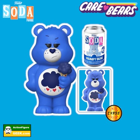 Product image Shop for the Soda Care Bear - Grumpy Bear with Flocked CHASE Funko Soda - All New Funko Sodas for December 2022