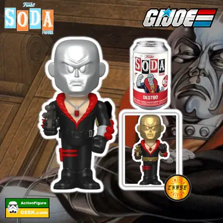  Soda G.I. Joe - Destro with Metallic Chase Funko Soda