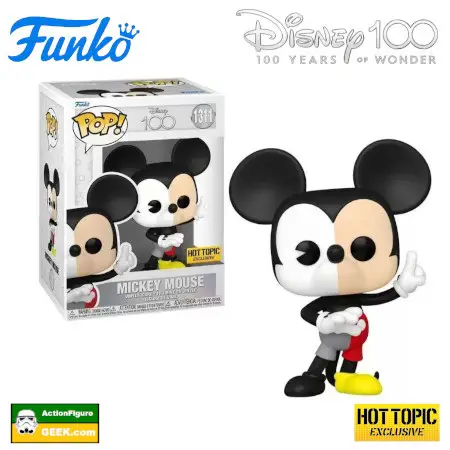 Product image 1311 Mickey Mouse (Split Color) Funko Pop! Hot Topic Exclusive - Disney 100 Funko Pops