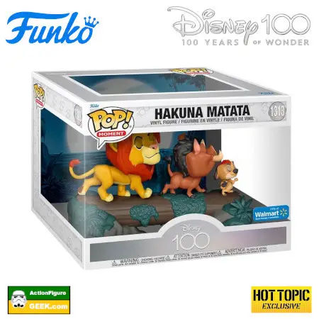 Product image 1313 The Lion King: Hakuna Matata Funko Pop!  Movie Moment – Walmart Exclusive - Disney 100 Funko Pops