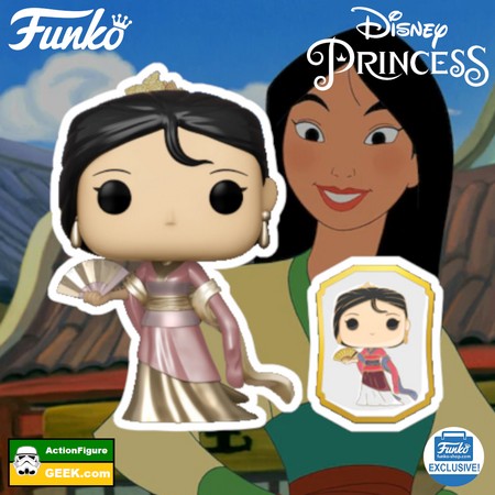 Funko product image Ultimate Princess Collection: Mulan - Gold - with Pin Funko Funko Shop Exclusive 