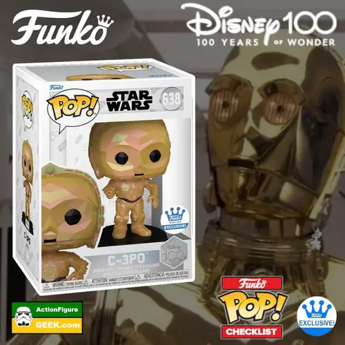 638 Disney 100 – C3-PO Facet Funko Pop! Exclusive