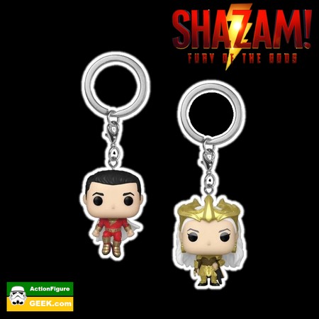 Product image Shazam! Fury of the Gods Shazam and Hespera Pocket Pop! Key Chains