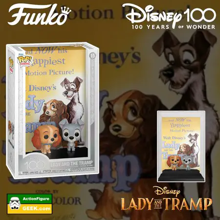 15 Disney 100 Lady & The Tramp Funko Pop! Movie Poster