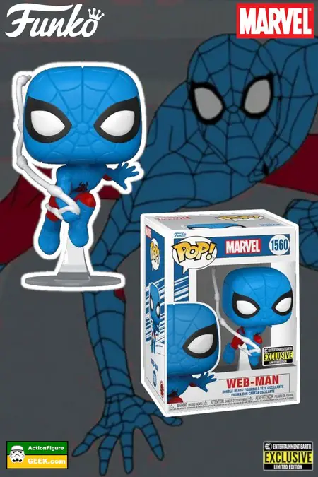 Product image Spider-Man Web-Man Pop! Vinyl Figure #1560 - Entertainment Earth Exclusive