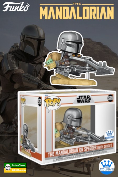 579 The Mandalorian on Speeder (with Grogu) Funko Pop!