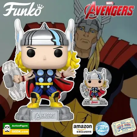 Product image Comic Thor Funko Pop! with Pin Set - Amazon Exclusive and Funko Special Edition