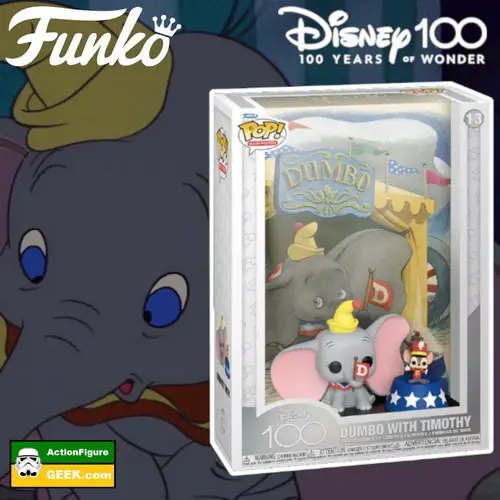 Disney 100 Dumbo with Timothy Funko Pop! Movie Poster