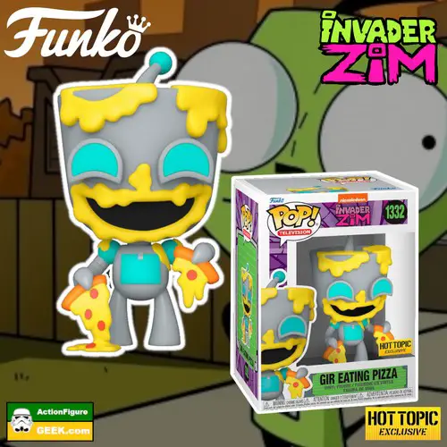 Invader Zim: Gir eating Pizza Funko Pop! Hot Topic Exclusive 