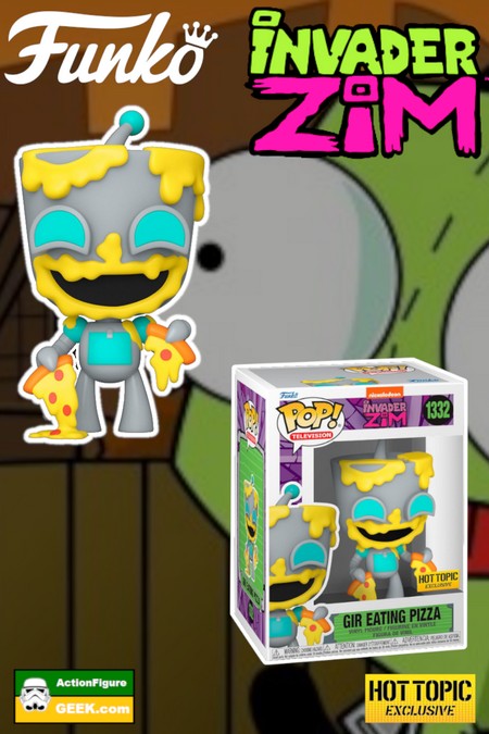 Invader Zim: Gir eating Pizza Funko Pop! Hot Topic Exclusive