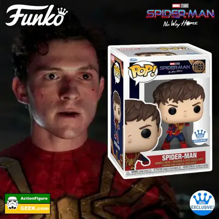 Product image Spider-Man: No Way Home: Unmasked Spider-Man -Tom Holland - Funko Pop! Funko Shop Exclusive
