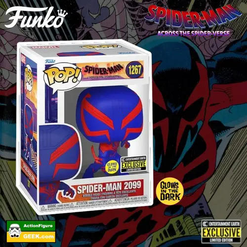 Spider-Verse: Spider-Man 2099 GITD Funko Pop! Entertainment Earth Exclusive