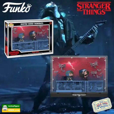Product image - Stranger Things - Dustin, Eddie and Demobats Funko Pop! Deluxe Moment Funko Fair 2023 Day 3