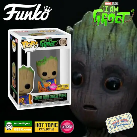 groot with cheese puffs funko pop