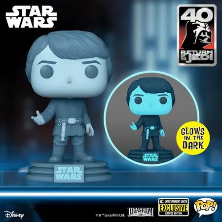 Product image Hologram Luke Skywalker GITD Funko Pop! - Return of the Jedi 40th Anniversary