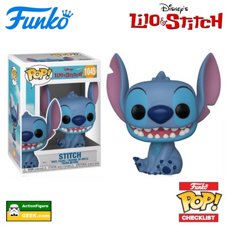 1045 Stitch Seated Smiling Common Pop!
