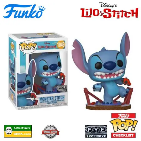 1049 Monster Stitch - FYE Exclusive and Special Edition - Lilo & Stitch Funko Pop Checklist - Buyers Guide - Gallery