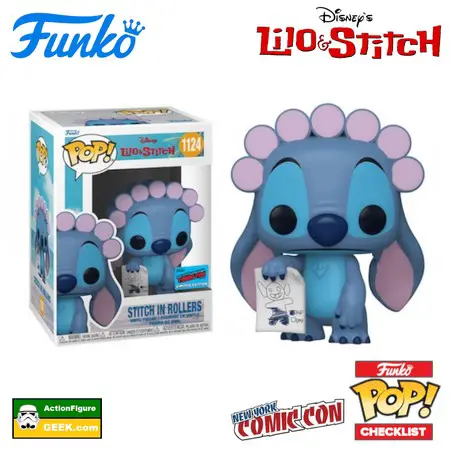 Product image 1124 Stitch in Rollers - 2021 NYCC Exclusive - Lilo & Stitch Funko Pop Checklist - Buyers Guide - Gallery