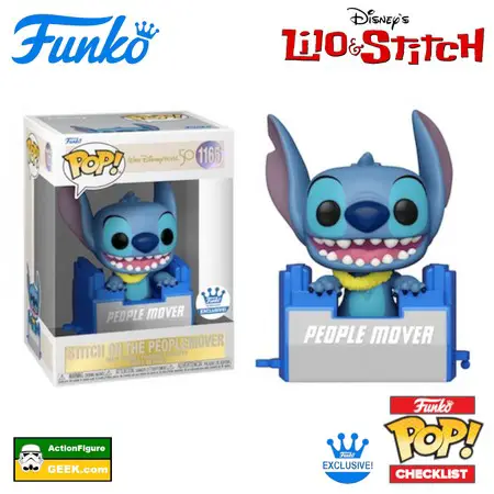 1165 Stitch on the Peoplemover - Funko Shop Exclusive Walt Disney World 50