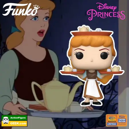 WinderCon Exclusive 1332 Disney Princess Cinderella with Trays Funko Pop! WonderCon 2023