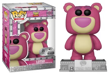 13C Toy Story (Classics – Year One) Lotso 25 Years – WonderCon and shared Funko Shop Exclusive