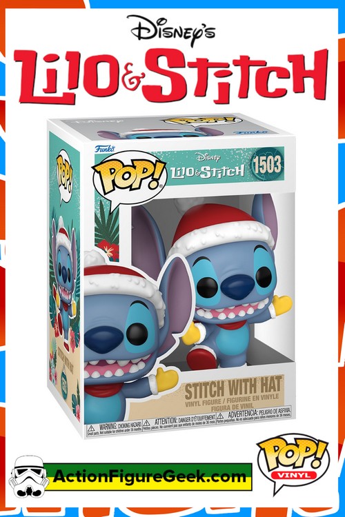 1503 Lilo & Stitch Holiday Stitch with Hat Funko Pop!