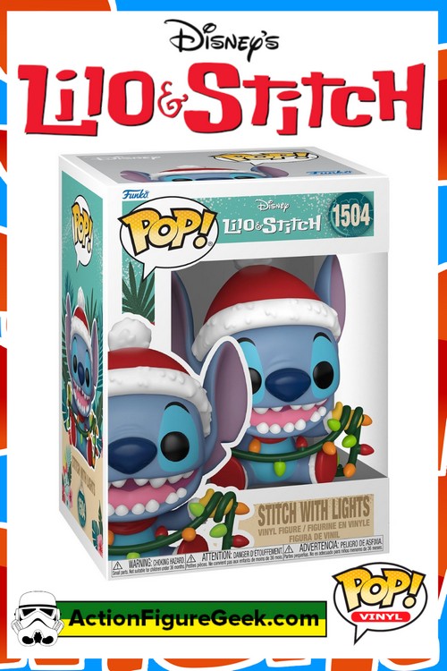 1504 Lilo & Stitch Holiday Stitch with Lights Funko Pop!