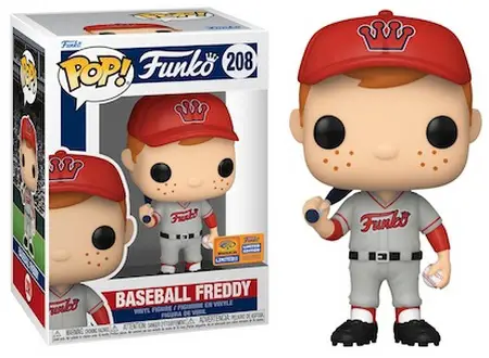 208 Freddy Funko – Baseball Freddy Funko Pop! Vinyl Figure – WonderCon 2023 and Funko Shop Exclusive