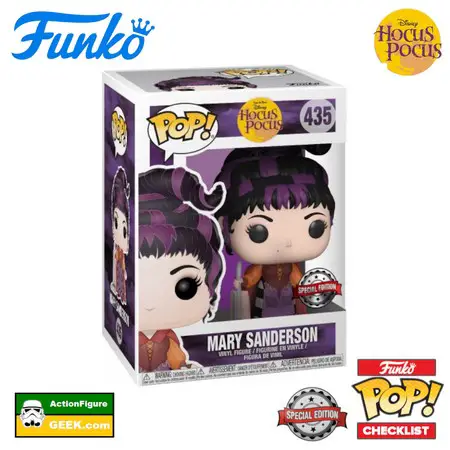 435 Mary Sanderson with Vacuum - Halloween Spirit Common Pop! and Special Edition Hocus Pocus Funko Pop Checklist - Buyers Guide - Gallery