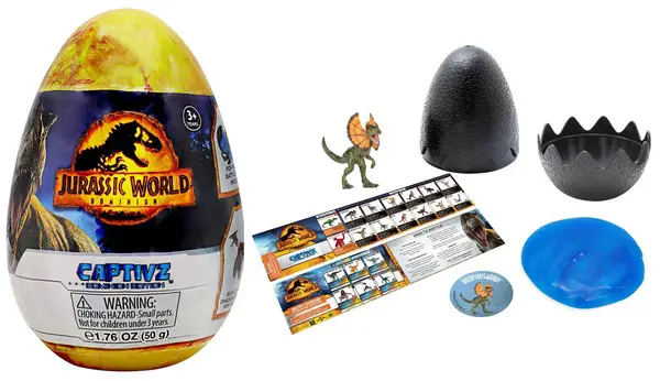 Jurassic Park CAPTIVZ Build N Battle 30th Anniversary Slime Eggs