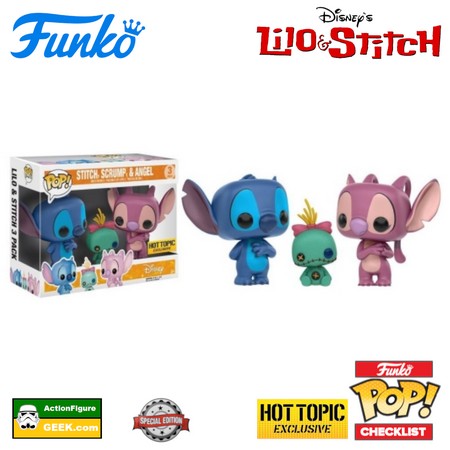 Stitch, Scrump & Angel - 3-pack Hot Topic Exclusive and Special Edition