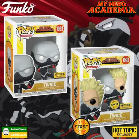 1093 My Hero Academia Twice Funko Pop! Hot Topic Exclusive and a Hot Topic Chase variant