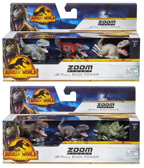 Jurassic World Zoom Riders 3-Pack