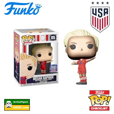 05 USA Women's National Soccer Team Megan Rapinoe (Red Shirt) Funko Pop! Funko Hollywood Exclusive
