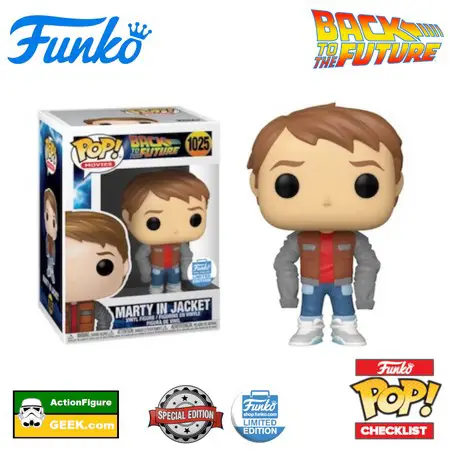 1025 Marty in Jacket - FunkoShop Exclusive and Special Edition Back to the Future Funko Pop! Checklist - Buyers Guide - Gallery