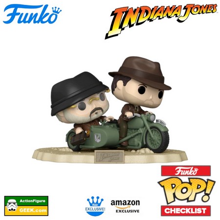 118 Indiana Jones and Henry Jones Sr. in Motorcycle Chase Funko Pop! Movie Moment - Amazon Exclusive and Special Edition